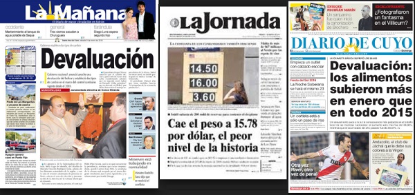 las noticias de la devaluacin