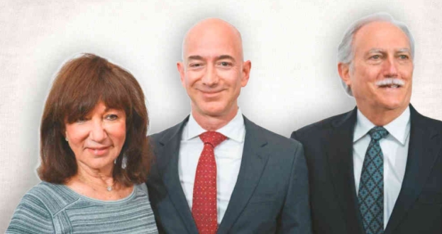 jeff junto a su madre, jacklyn, y su padre adoptivo miguel ngel (mike) bezos